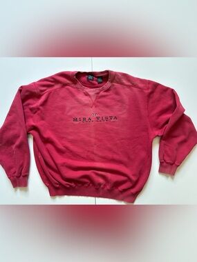 90s Red Mira Vista Golf Club Crewneck Sweatshirt - Size Large